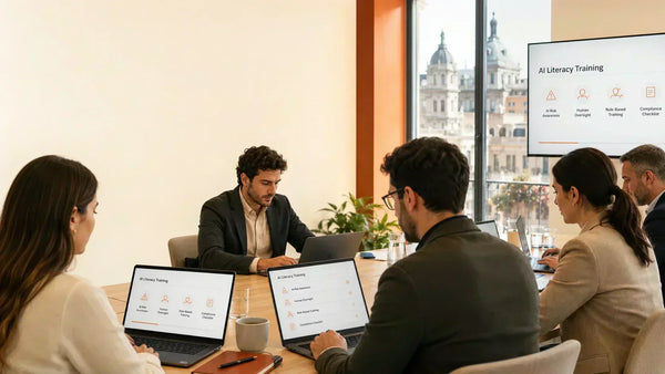 Spanish organisation delivering EU AI Act Article 4 AI literacy training to staff in 2026 