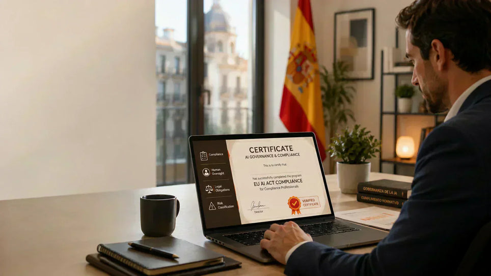 EU AI Act compliance certification for professionals in Spain in 2026 