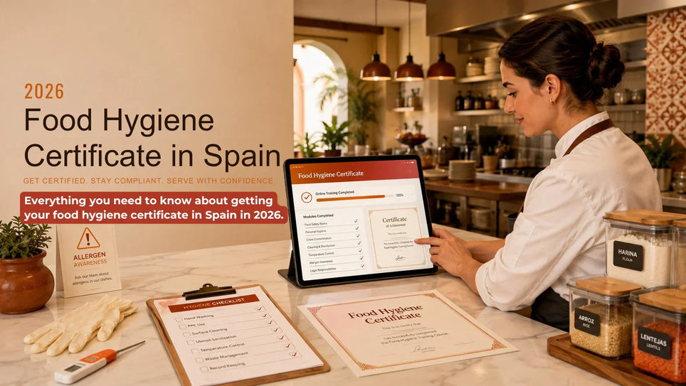 Food hygiene certificate Spain guide for food handlers and safe food work in 2026