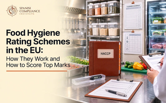 Professional food business prepared for a food hygiene inspection