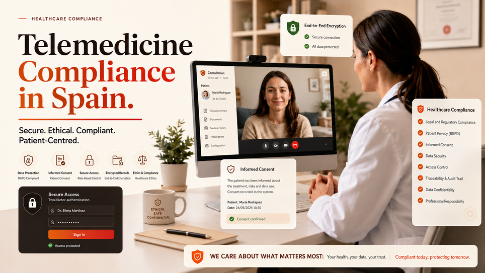 Digital Health Ethics, Patient Consent, and Data Protection: Telemedicine Compliance in Spain