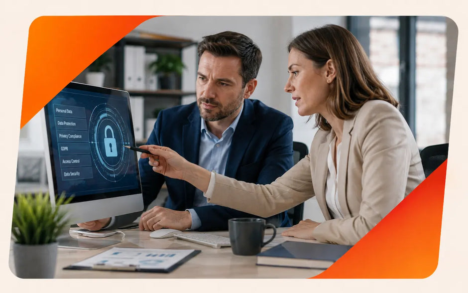 Data Protection and Privacy Compliance course collection image showing professionals reviewing GDPR, privacy, and data security controls.