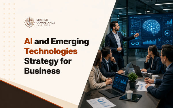 AI and emerging technologies strategy course covering business innovation, digital transformation, risk management and responsible technology adoption.