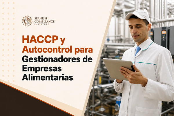 Curso de APPCC y Autocontrol para Responsables de Empresas Alimentarias que abarca la implantación del APPCC, la gestión de la seguridad alimentaria, los sistemas de autocontrol, la evaluación de riesgos y el cumplimiento de la normativa.