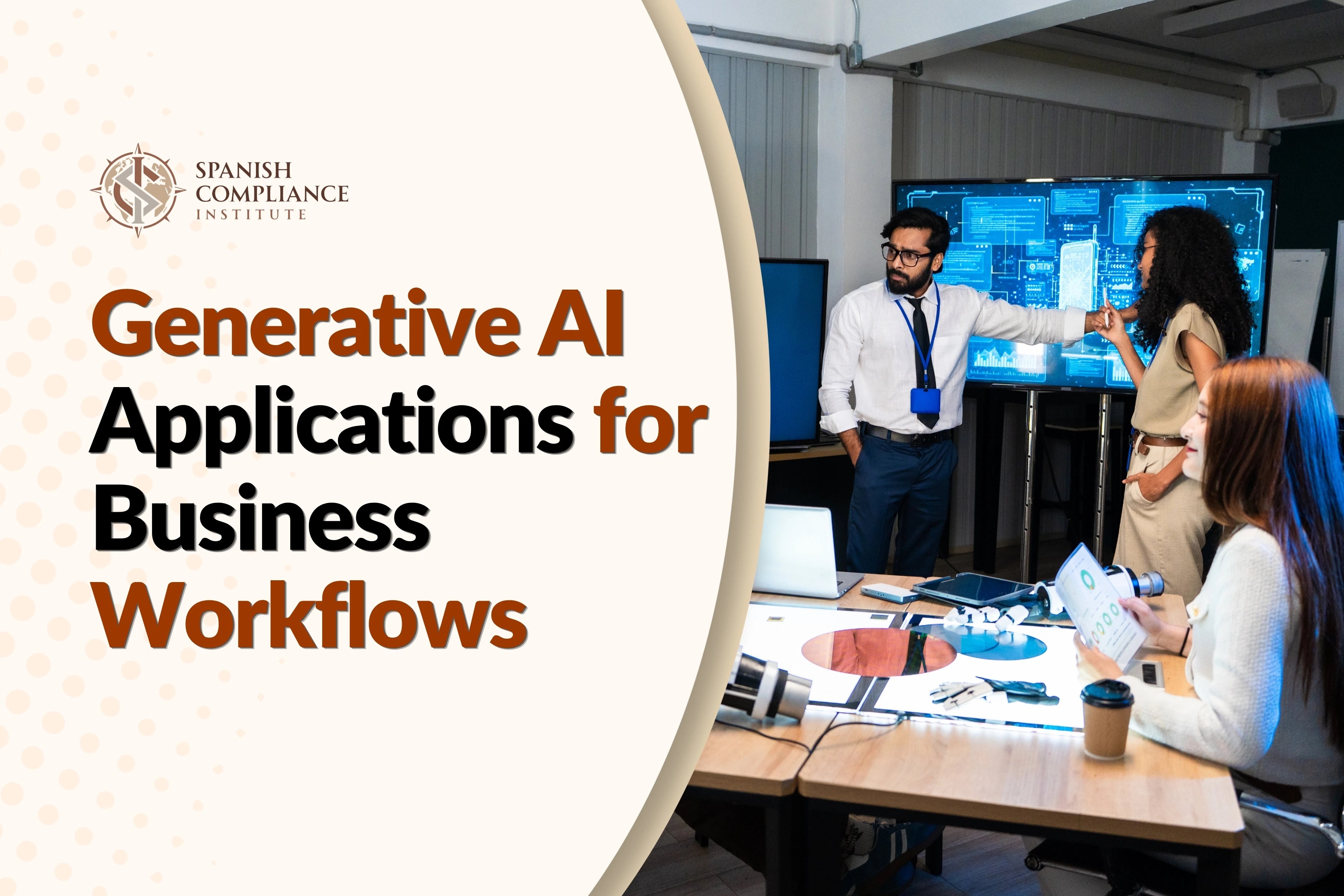 Generative AI Applications for Business Workflows course covering AI automation, productivity, content creation and optimisation.