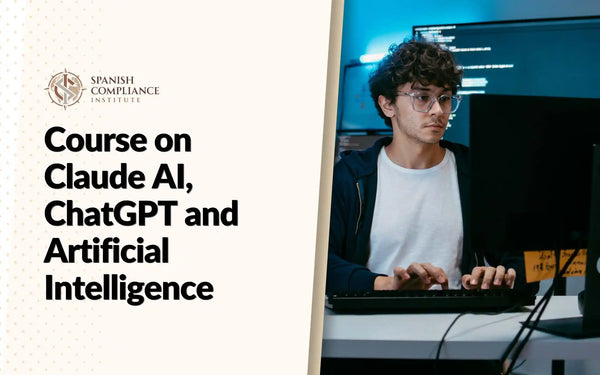 Course on Claude AI, ChatGPT and Artificial Intelligence cover image showing a tech professional coding at a computer workstation.