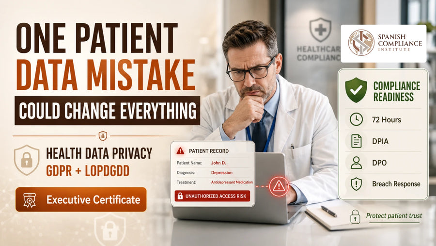 Certificate in Health Data Privacy and LOPDGDD-GDPR Compliance