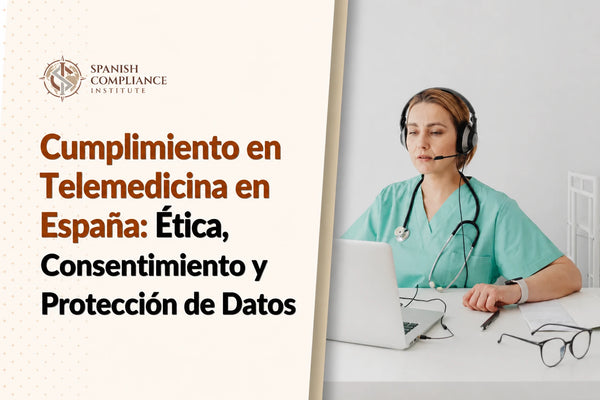 Curso sobre cumplimiento normativo de la telemedicina en España, ética médica, consentimiento informado y protección de datos sanitarios.
