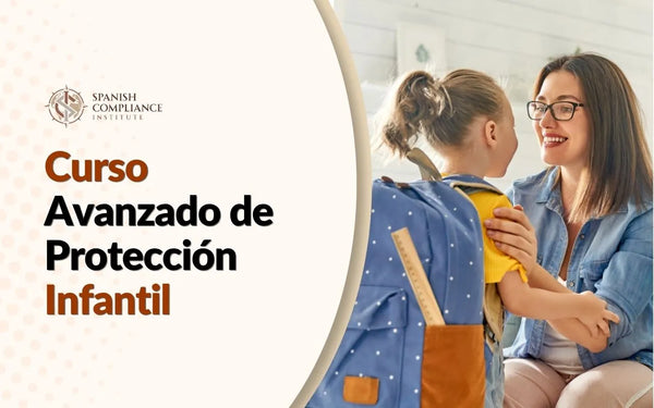 Curso avanzado de protección infantil con la participación de un profesor que acompaña a un alumno joven.