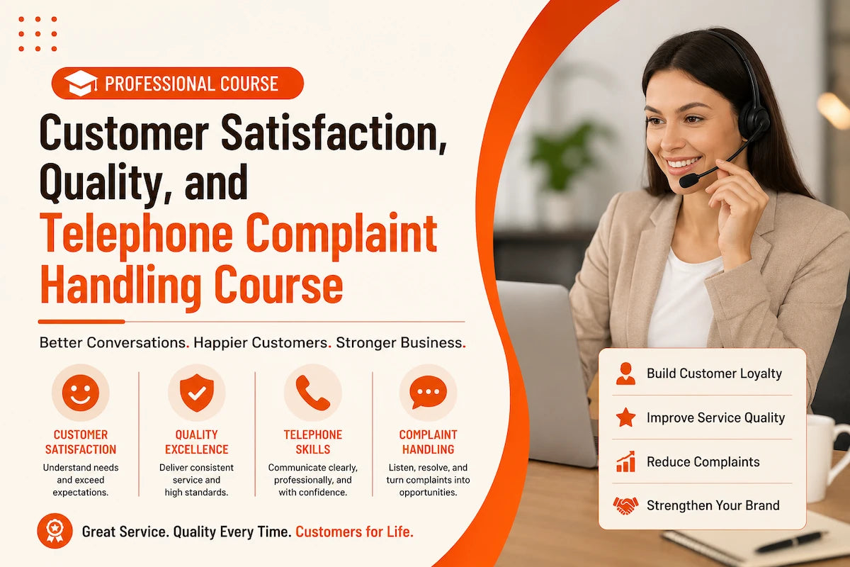 Customer Satisfaction, Quality, and Telephone Complaint Handling Course