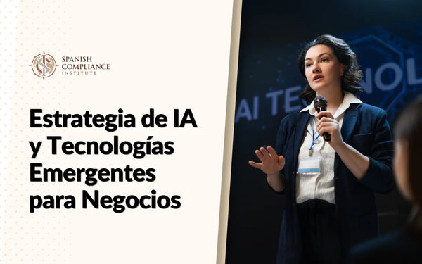 Un líder empresarial presenta una capacitación sobre inteligencia artificial y estrategias de tecnologías emergentes para los negocios.
