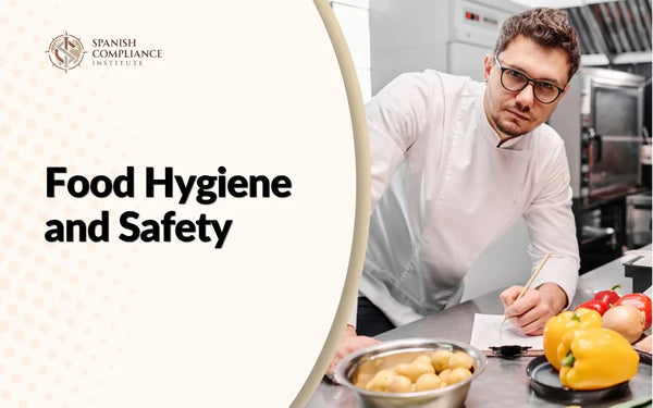 Professional chef conducting food hygiene and safety checks in a commercial kitchen, demonstrating food handling standards, hygiene compliance, contamination prevention, and kitchen safety best practices.