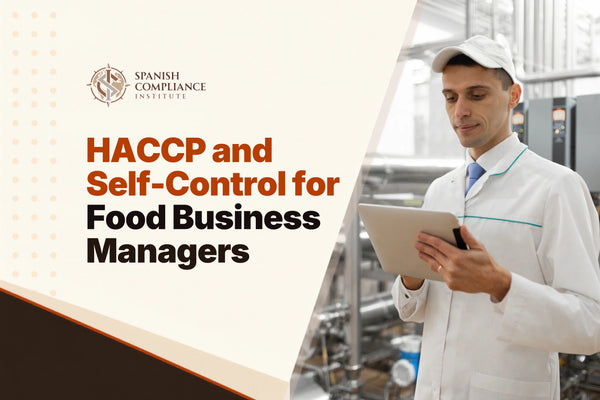 HACCP and Self-Control for Food Business Managers course covering HACCP implementation, food safety management, self-control systems, risk assessment and regulatory compliance.