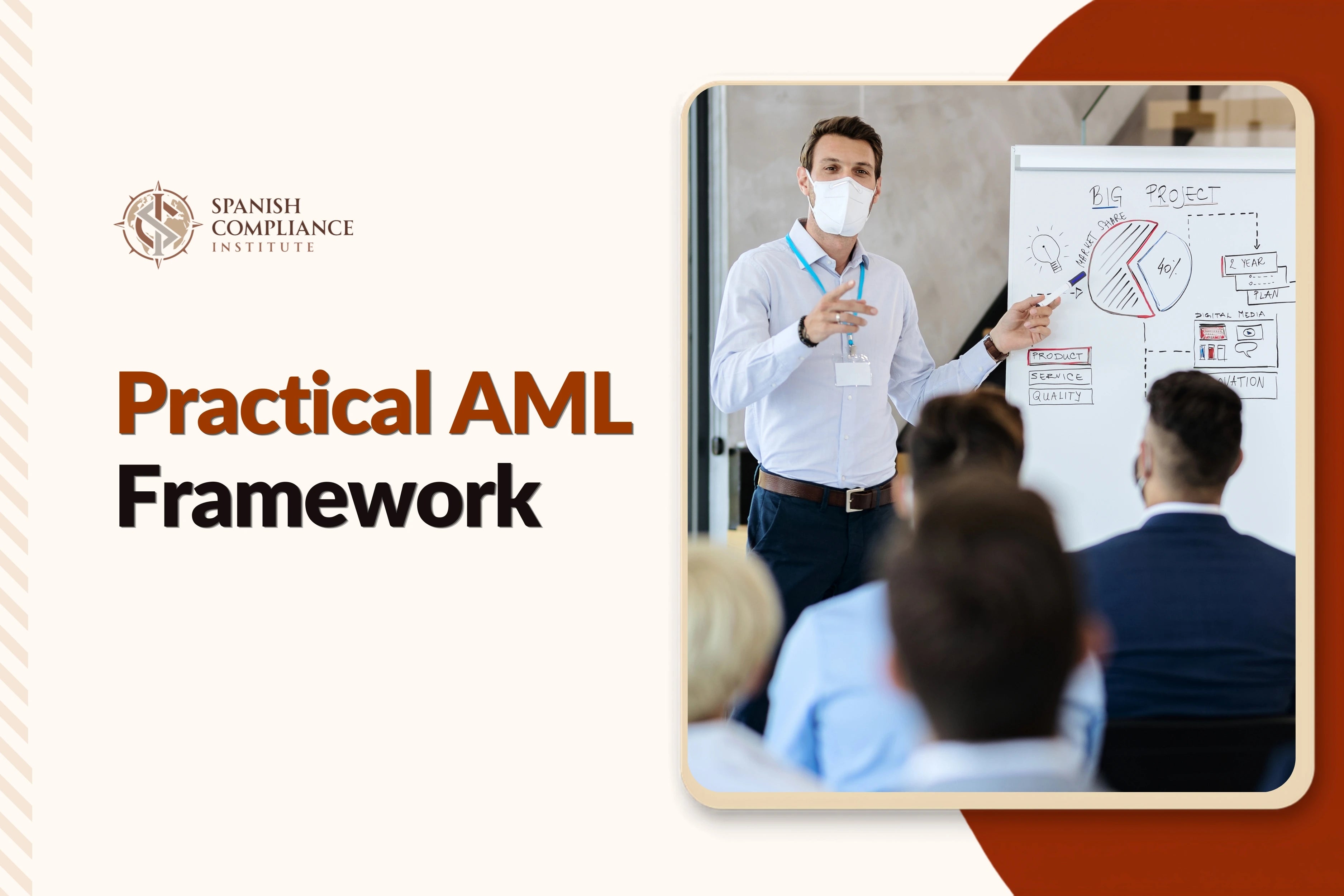 Practical AML Framework course covering anti-money laundering compliance, customer due diligence, risk assessment, transaction monitoring and financial crime prevention.