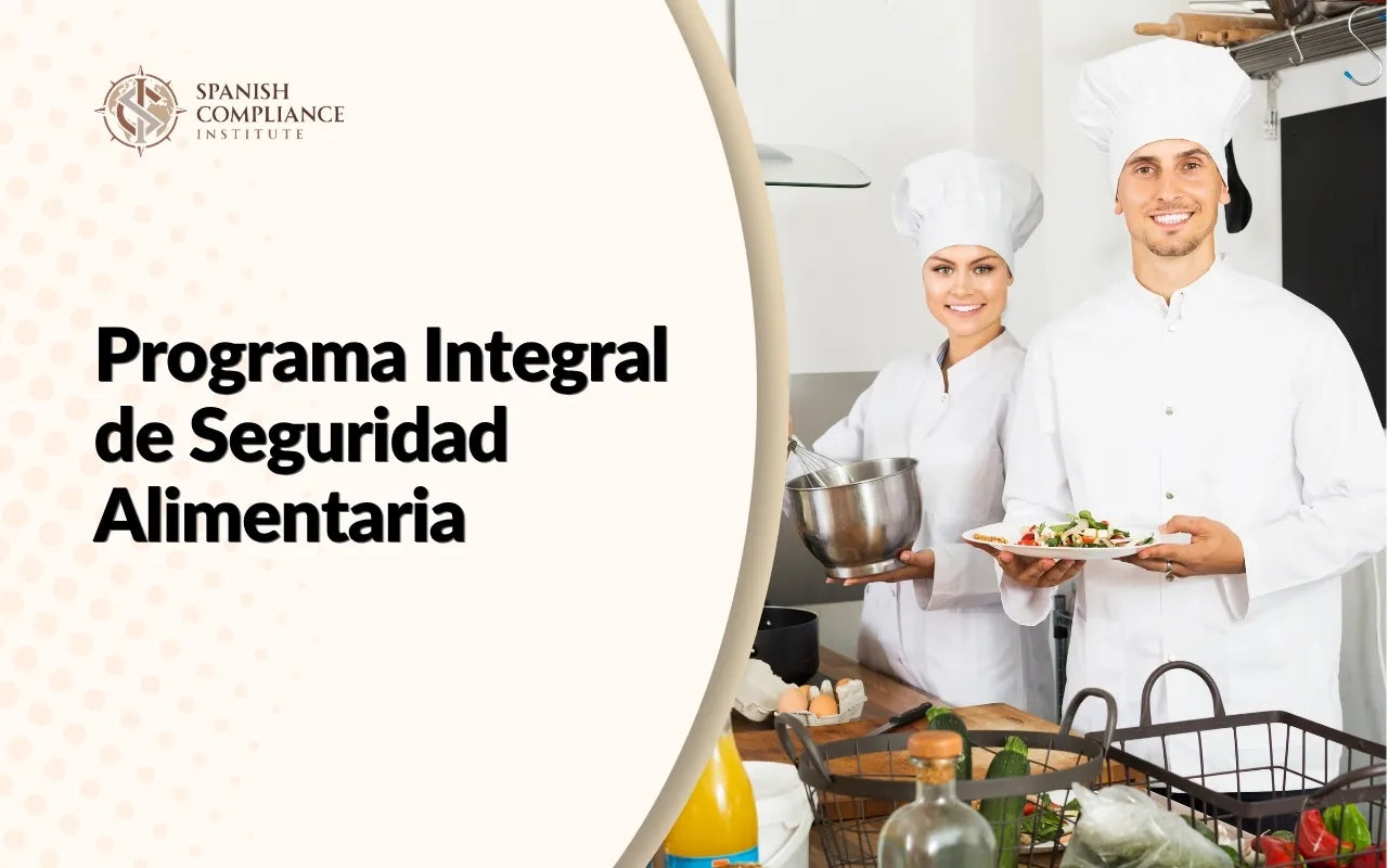 Chefs profesionales preparando alimentos frescos en una cocina profesional, demostrando prácticas de seguridad alimentaria, higiene y procedimientos APPCC en el Programa Integral de Seguridad Alimentaria.