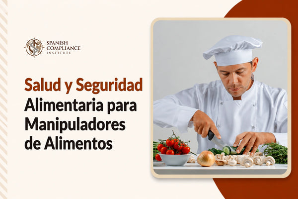 Curso de Salud y Seguridad para Manipuladores de Alimentos que abarca la seguridad en el lugar de trabajo, la higiene alimentaria, la prevención de riesgos, las prácticas seguras de manipulación de alimentos y el cumplimiento de la normativa.