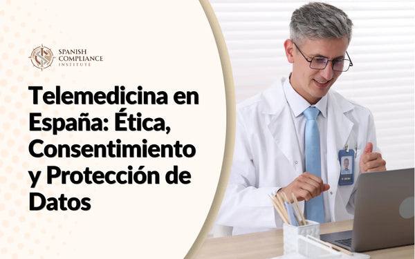 Médico que ofrece una consulta virtual para el curso "Cumplimiento de la normativa de telemedicina en España: ética, consentimiento y protección de datos".