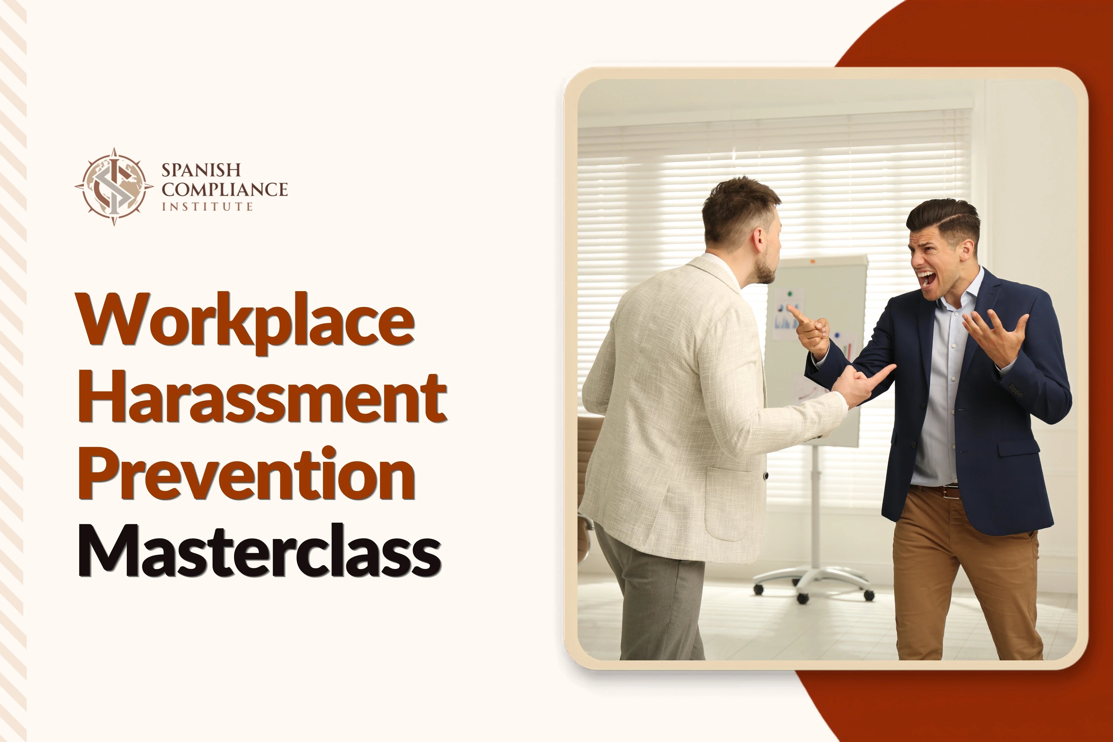 Workplace Harassment Prevention Masterclass covering harassment prevention, workplace respect, reporting procedures, legal compliance and inclusive workplace culture.