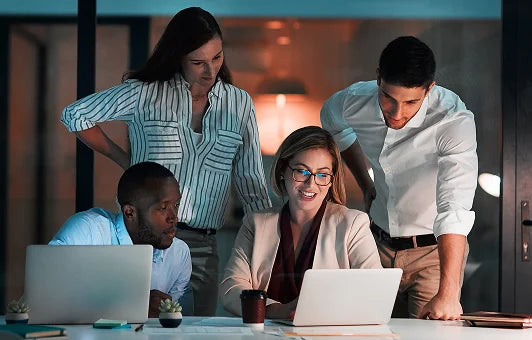 Equipo de profesionales que colaboran